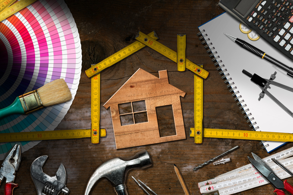 concept of home renovation project